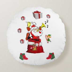 Weihnachts-Rundkissen Rundes Kissen