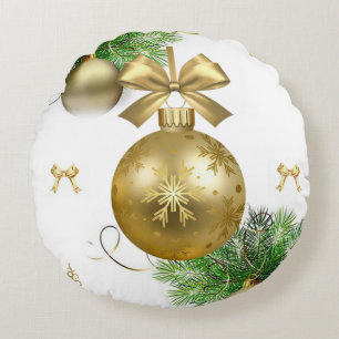 Weihnachts-Rundkissen Rundes Kissen
