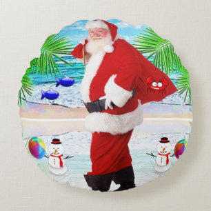 Weihnachts-Rundkissen Rundes Kissen
