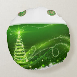 Weihnachts-Rundkissen Rundes Kissen