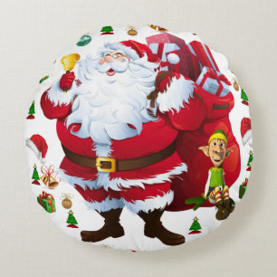 Weihnachts-Rundkissen Rundes Kissen