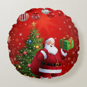 Weihnachts-Rundkissen Rundes Kissen