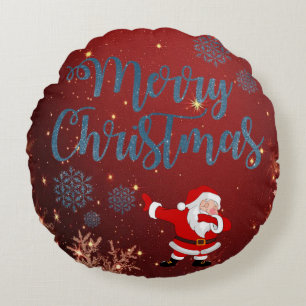 Weihnachts-Rundkissen Rundes Kissen