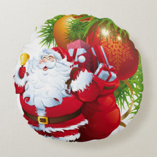 Weihnachts-Rundkissen Rundes Kissen