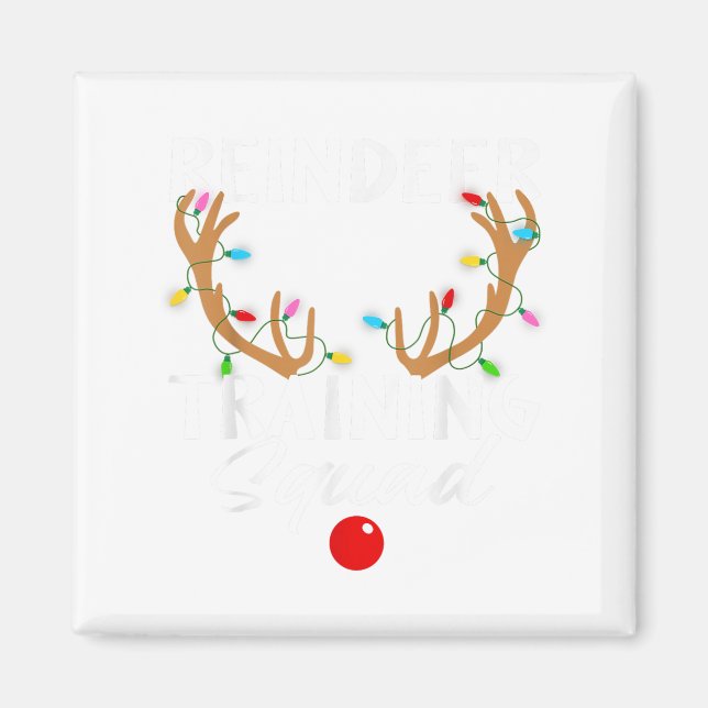 Weihnachts-Running-Rentier-Runner-Training Squad T Magnet (Vorne)