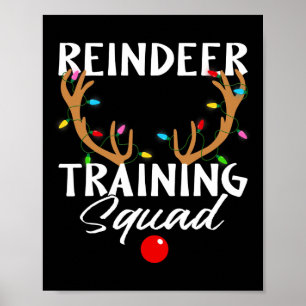 Weihnachts-Running-Rentier-Runner-Training Squad T Poster