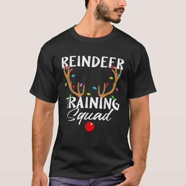 Weihnachts-Running-Rentier-Runner-Training Squad T T-Shirt (Vorderseite)