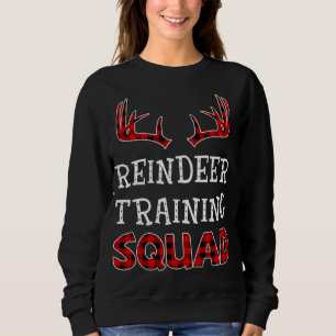 Weihnachts-Running Team Rentier Training Squad Red Sweatshirt