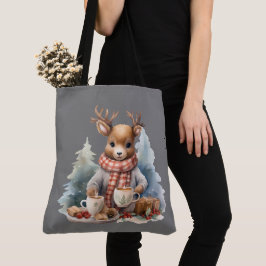 Weihnachts rustikale Vintage Einkaufstasche Tasche