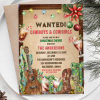 Weihnachts Rustikales Cowboy Cowgirl Weihnachtsfes