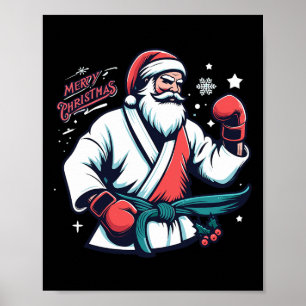 Weihnachts-Santa-Boxer-Boxen-Liebhaber-Kickboxen-M Poster