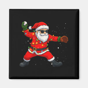Weihnachts-Santa-Claus-Baseball-Lehrer-Jungen-Kind Magnet