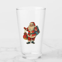 Weihnachts-Santa-Claus-Glas