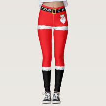 Weihnachts-Santa-Claus-Leggings