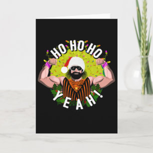Weihnachts-Santa-Cream Of The Crop-Wrestling-Vinta Karte
