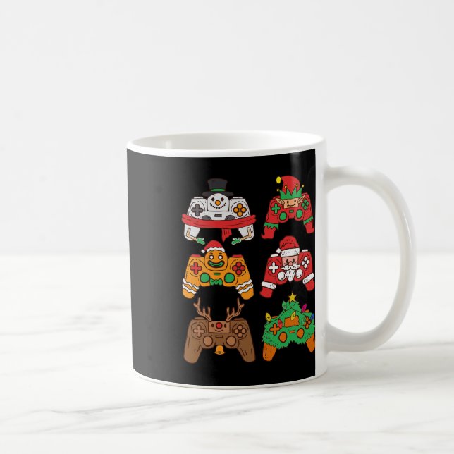 Weihnachts-Santa-Hirsch-Gaming-Controller Jungen K Kaffeetasse (Rechts)