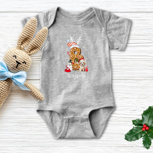 Weihnachts-Santa-Lebkuchen-Brief B Baby Junge Strampler