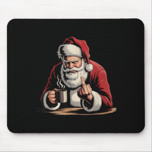 Weihnachts-Santa-Mittelfinger-sarkastisch-Weihnach Mousepad