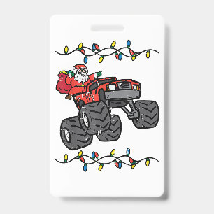 Weihnachts-Santa-Monster-Truck-Jungen-Kinder-Klein Ausweis