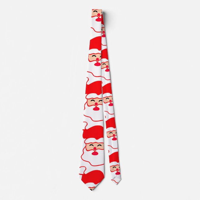 Weihnachts-Santa-Muster Krawatte (Vorderseite)