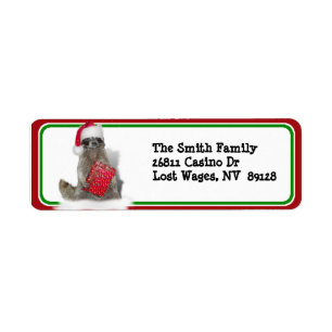 Weihnachts Santa Raccoon Bandit