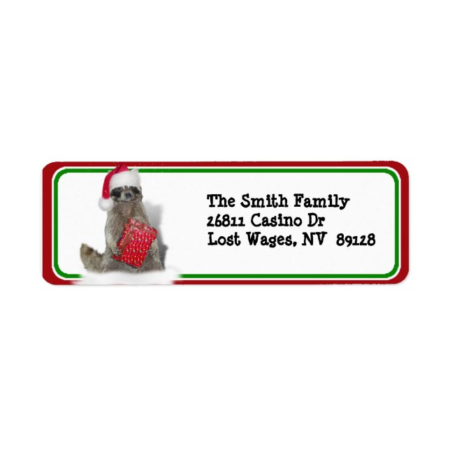 Weihnachts Santa Raccoon Bandit (Vorne)