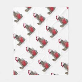 Weihnachts Santa Raccoon Bandit Fleecedecke