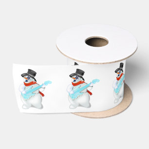 Weihnachts Satin Ribbon Geschenk Snowman Rock Satinband