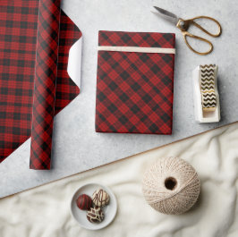 Weihnachts-Schachmuster Red Buffalo Kariert Geschenkpapier
