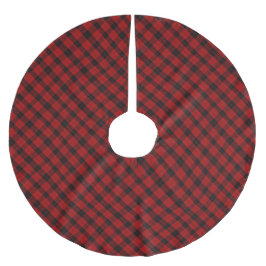 Weihnachts-Schachmuster Red Buffalo Kariert Polyester Weihnachtsbaumdecke