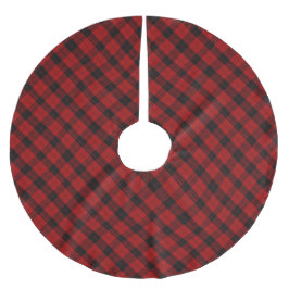 Weihnachts-Schachmuster Red Buffalo Kariert Polyester Weihnachtsbaumdecke