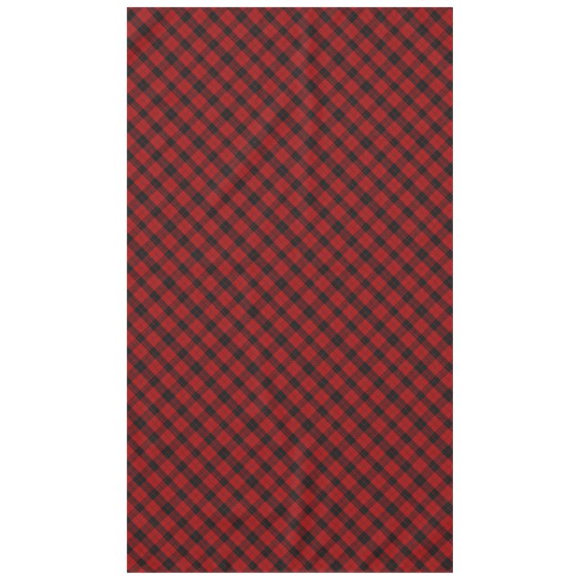 Weihnachts-Schachmuster Red Buffalo Kariert Tischdecke (Vorderseite)