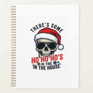 Weihnachts-Schädel Ho Ho Ho Humor Design Planer