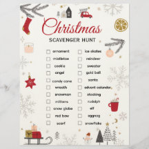 Weihnachts-Schatzsuche-Checkliste-Kunst