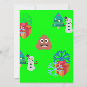 Weihnachts-Scheiße-Emoji Feiertagskarte
