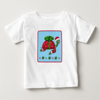 Weihnachts-Schildkröte Baby T-shirt