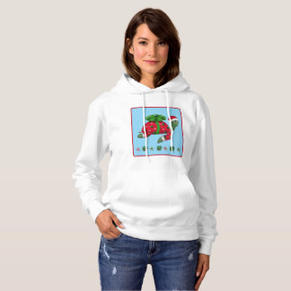 Weihnachts-Schildkröte Hoodie