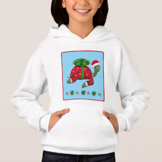 Weihnachts-Schildkröte Hoodie