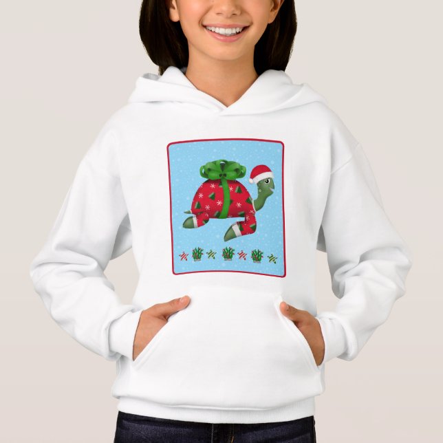 Weihnachts-Schildkröte  Hoodie (Vorderseite)