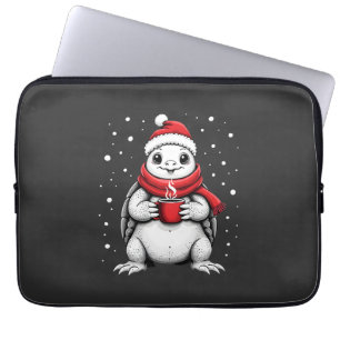 Weihnachts-Schildkröte mit Santa-Hut Coffee Lover Laptopschutzhülle