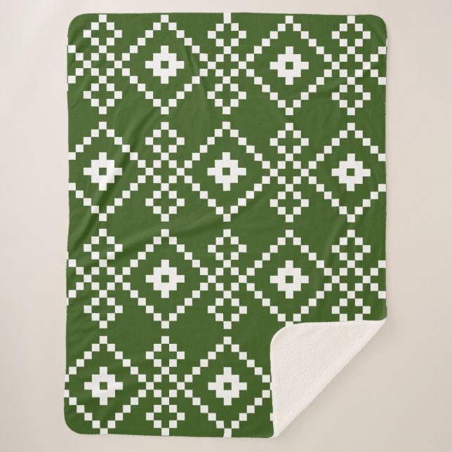 Weihnachts Schlichter Pullover Sherpadecke (Vorderseite)