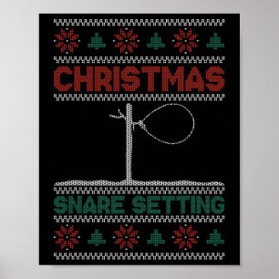 Weihnachts-Schlingen stellen - Drahtschlinge Weihn Poster