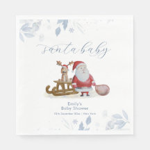 Weihnachts-Schlitten-Elch-Santa-Baby-Shower