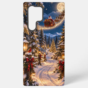 Weihnachts-Schlitten Nordpol Winter-Handyhülle Samsung Galaxy Hülle