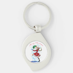 Weihnachts-Schlüsselanhänger-Geschenk Snowman und Schlüsselanhänger