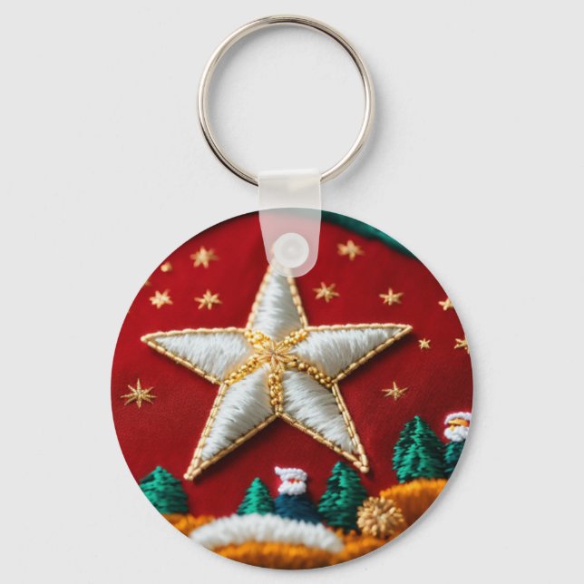 Weihnachts-Schlüsselanhänger Schlüsselanhänger (Vorderseite)