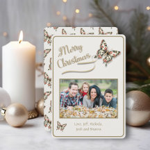 Weihnachts-SchmetterlingsfamilienFoto