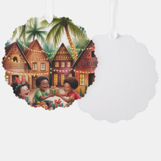 Weihnachts-Schmuckkarte Ornament Karte