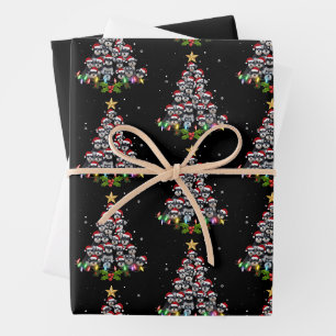Weihnachts-Schnauzer-Hund-Baum Weihnachten Xmas Ha Geschenkpapier Set