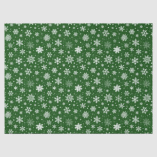 Weihnachts-Schnee-Grünbuch Seidenpapier
